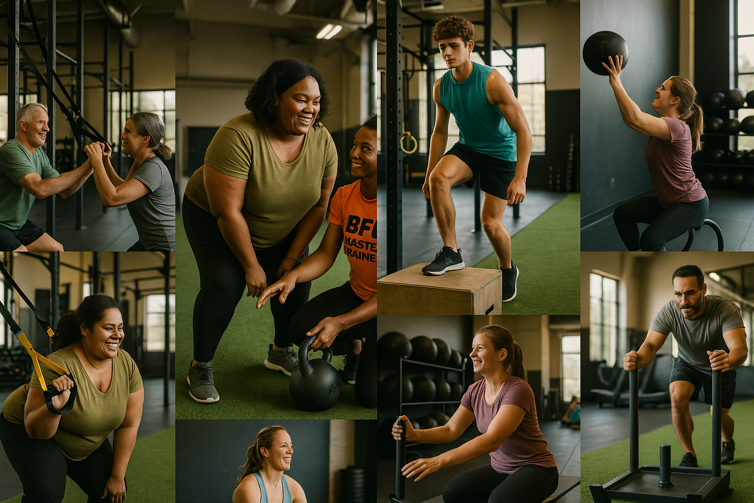 Fitness training session behind the scenes, showing our story